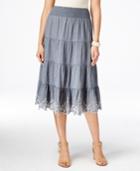 Style & Co. Pull-on Scallop-hem Skirt, Only At Macy's