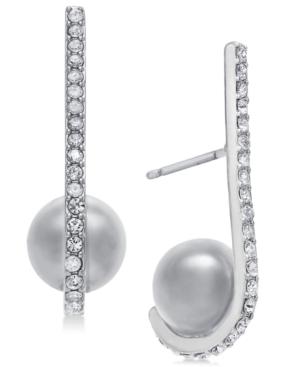 Kate Spade New York Pave & Imitation Pearl Cuff Earrings