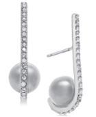 Kate Spade New York Pave & Imitation Pearl Cuff Earrings