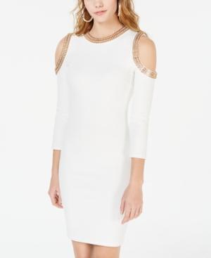 Xoxo Juniors' Embellished Cold-shoulder Dress
