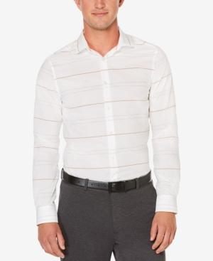 Perry Ellis Men's Non-iron Dispersed Striped Shirt