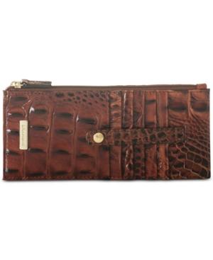 Brahmin Melbourne Credit Card Embossed Leather Wallet