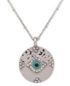Lonna & Lilly Silver-tone Crystal Evil Eye Pendant Necklace, 28 + 3 Extender
