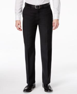Ryan Seacrest Distinction Black Solid Modern Fit Pants