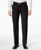 Ryan Seacrest Distinction Black Solid Modern Fit Pants