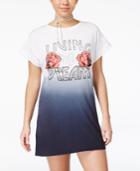 Love Tribe Juniors' Living The Dream Graphic T-shirt Dress With Bracelet