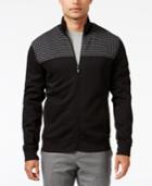 Alfani Men's Mock Collar Full-zip Sweater-jacket, Only At Macy's