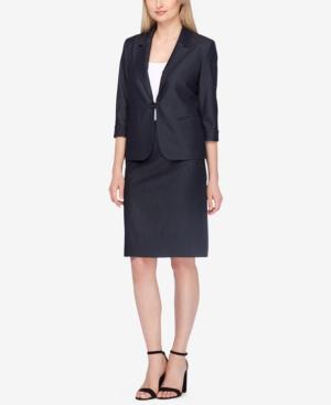 Tahari Asl Buckle-front Skirt Suit