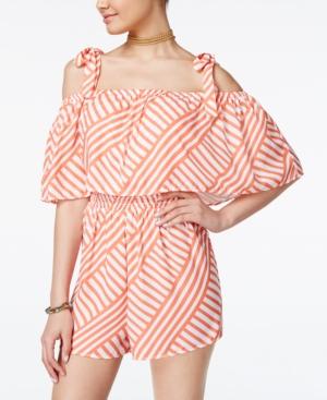 Shift Juniors' Cold-shoulder Romper, Only At Macy's