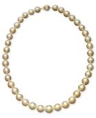 "pearl Necklace, 18"" 14k Gold Cultured Golden South Sea Pearl Graduated Strand (10-12-1/2mm)"