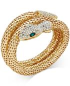 Thalia Sodi Gold-tone Pave Snake Coil Bracelet, Only At Macy's