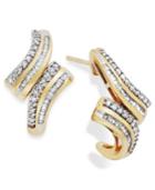 Wrapped In Love Diamond Twist Drop Earrings In 10k Gold (1/2 Ct. T.w.), Only At Macy's