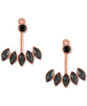 Rachel Rachel Roy Rose Gold-tone Jet Floater Earrings