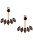 Rachel Rachel Roy Rose Gold-tone Jet Floater Earrings