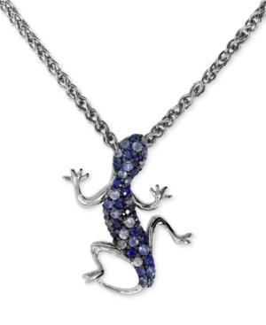Balissima By Effy Sapphire Lizard Pendant Necklace In Sterling Silver (1/2 Ct. T.w.)