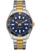 Nautica Men's Two-tone Stainless Steel Bracelet Watch 44mm Nad13510g