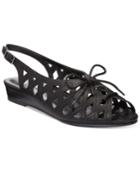 Easy Street Tinker Lace-up Wedge Sandals Women's Shoes