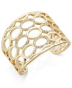 Inc International Concepts Gold-tone Pave Honeycomb Cuff Bracelet, Only At Macy's