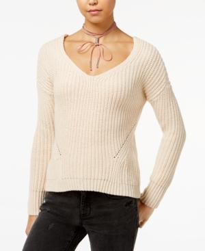 American Rag Lace-up-back Sweater, Created For Macy's