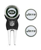 Team Golf New York Jets Divot Tool And Markers Set