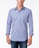 Weatherproof Vintage Men's Micro-check Dobby Cotton Shirt