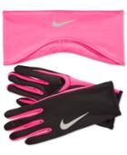 Dri-fit Headband & Running Gloves Set