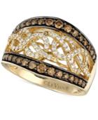 Le Vian Chocolatier Chocolate And White Diamond (1 Ct. T.w.) Band In 14k Gold