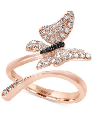 Effy Diamond Butterfly Ring (3/8 Ct. T.w.) In 14k Rose Gold