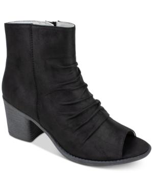 Seven Dials Brinson Peep-toe Block-heel Booties Women's Shoes