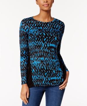 Kensie Zigzag-print Top