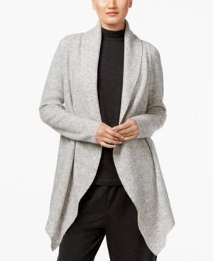 Eileen Fisher Open-front Shawl-collar Cardigan