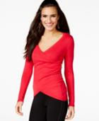 Thalia Sodi Side-zip Wrap Sweater, Only At Macy's