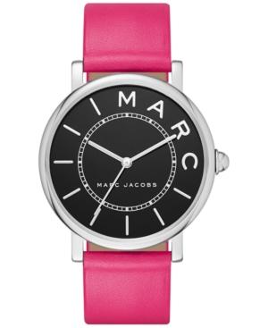 Marc Jacobs Women's Roxy Fuchsia Leather Strap Watch 36mm Mj1535