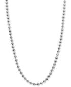 Alex Woo Beaded Chain Collar Necklace In Sterling Silver (available In 16and 18)