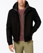 Tommy Hilfiger Men's Layered Hooded Tech Jacket