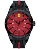 Scuderia Ferrari Men's Redrev Black Silicone Strap Watch 44mm 830248