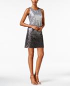Vince Camuto Ombre Sequined Sheath Dress