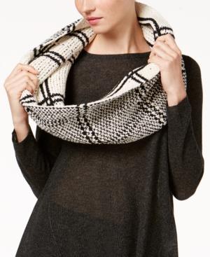 Eileen Fisher Organic Cotton Plaid Infinity Scarf