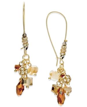 Inc International Concepts Gold-tone Beaded Wire Drop Earrings, Only At Macy's