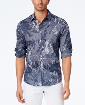 Inc International Concepts Men's Foliage Print Shirt, Created For Macy's