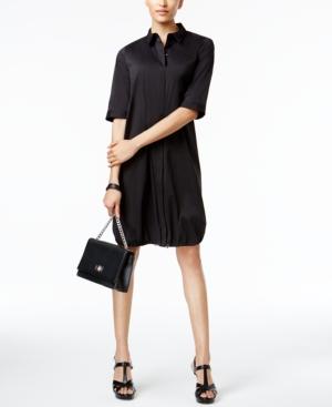 Alfani Petite Bungee-hem Shirtdress, Only At Macy's