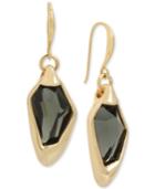 Robert Lee Morris Soho Gold-tone Green Stone Drop Earrings