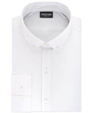 Kenneth Cole Reaction Men's Slim-fit Techni-cole 3 Way Flex White Dress Shirt
