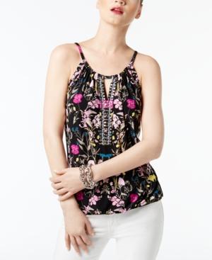 Inc International Concepts Embellished Keyhole Top, Only At Macy's