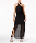 Thalia Sodi Illusion Hardware Halter Maxi Dress, Only At Macy's
