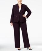 Tahari Asl Plus Size One-button Pantsuit