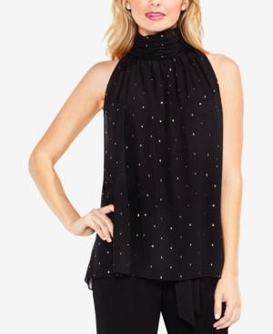 Vince Camuto Gilded-print Top