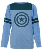 Jem Men's Captain America Graphic-print Raglan-sleeve T-shirt