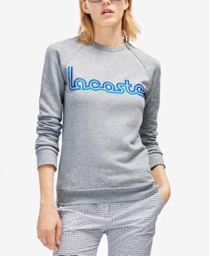 Lacoste Cotton Embroidered Logo Sweatshirt