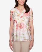 Alfred Dunner La Dolce Vita Embellished Lace Top